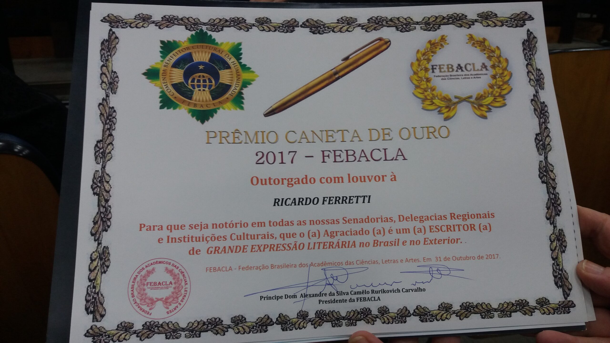 Prêmio Caneta de Ouro
